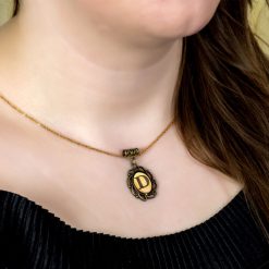 گردنبند طلا زنانه طرح حروف انگلیسی