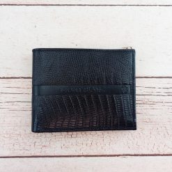 کیف پول جیبی مردانه چرم طبیعی منت کد M06 (مشکی)